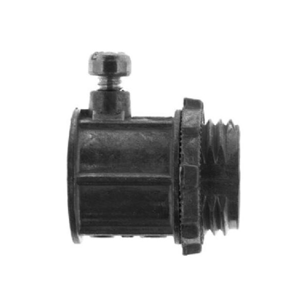 Halex EMT Connector, 1 in, Set Screw, Die Cast Zinc 12310 - main